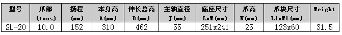 SL-20千斤顶